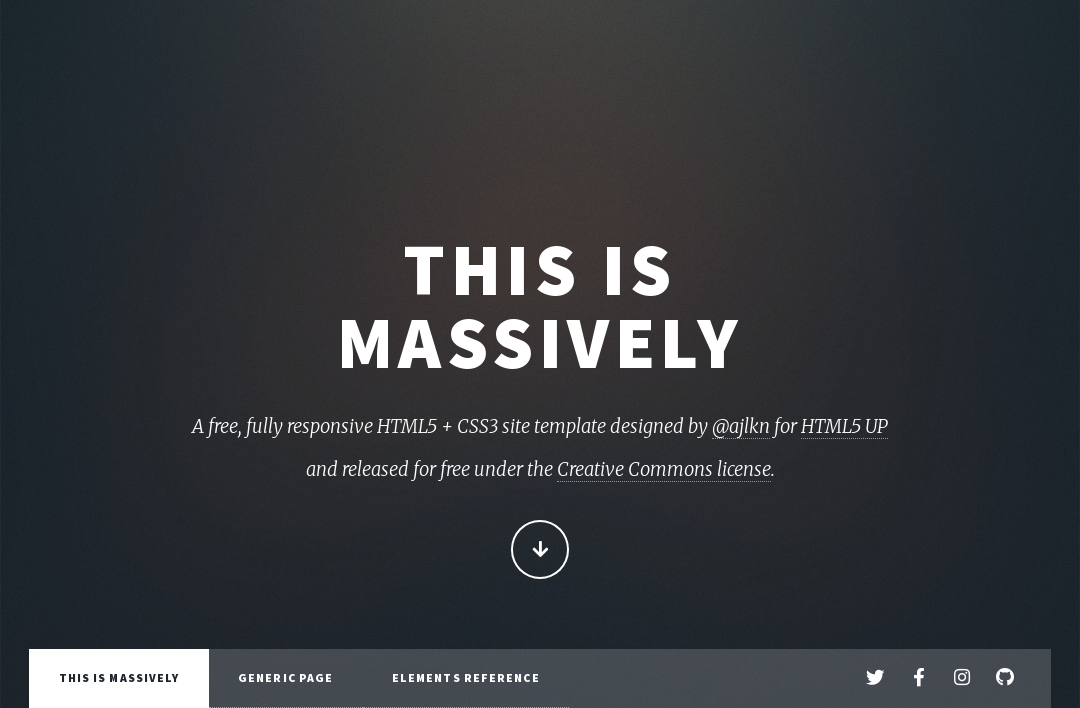 A responsive site template designed by HTML5 UP