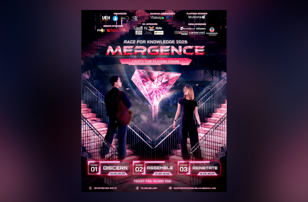 Race For Knowledge 2026 | Mergence: craft the fusion chain ch&iacute;nh thức ph&aacute;t động cuộc thi